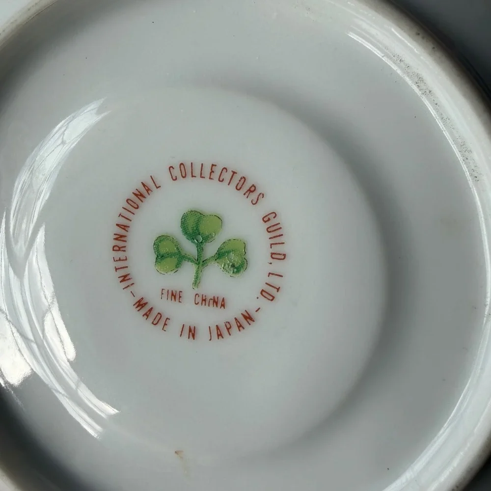 International Collectors Guild Zodiac‎ Tasseography Tea Cup Saucer Made in Japan